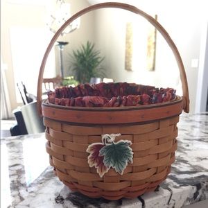 Longaberger Small Pumpkin Basket 1996